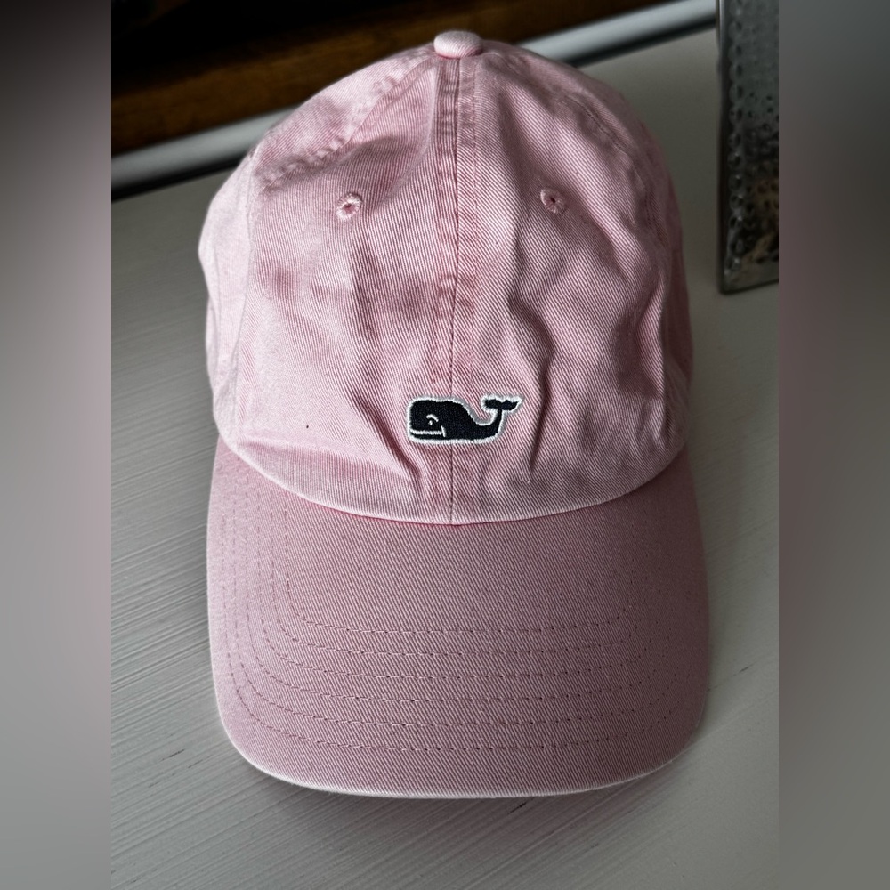 Vineyard Vines Light Pink Classic Whale Baseball Cap